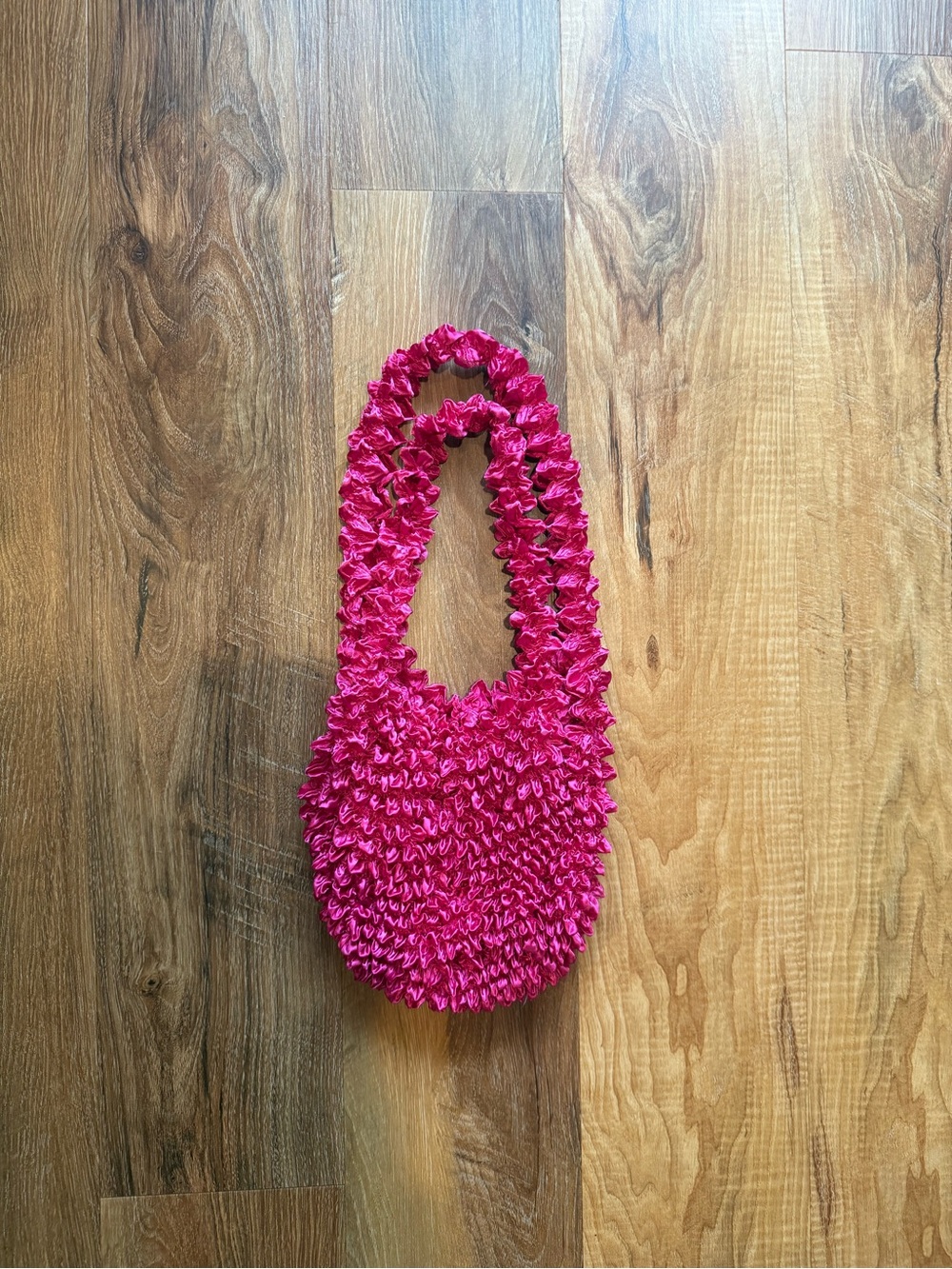 Urban Outfitters Hot Pink Ruched Shoulder Bag
